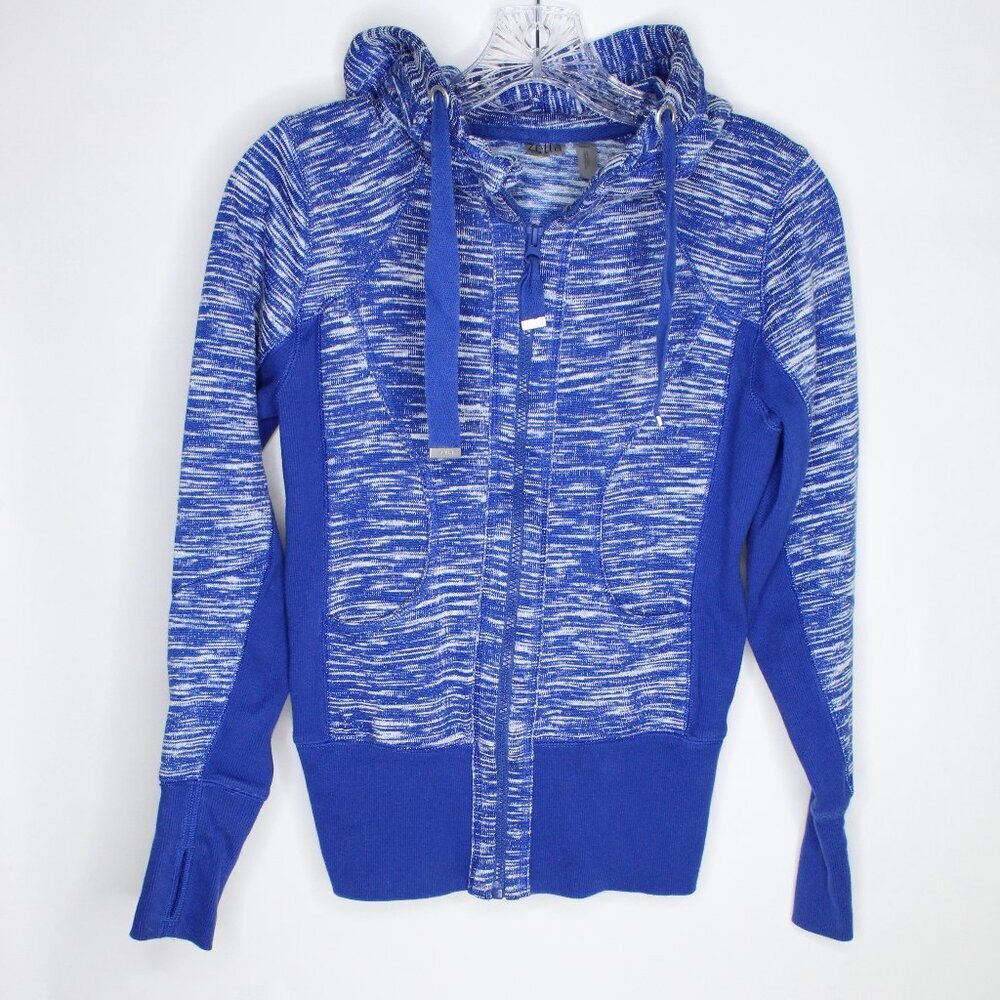 Zelle Blue Zipper Hoodie